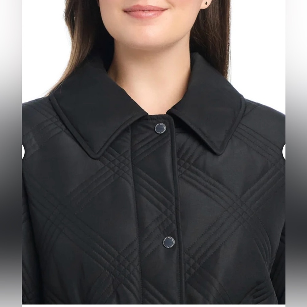 Jones New York Women's Belted Quilt Jacket SzL new - Picture 4 of 10